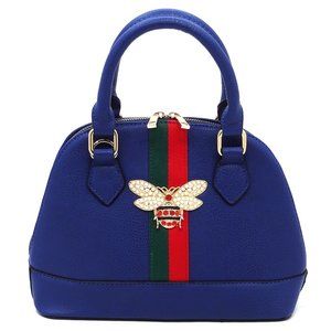 Queen Bee Stripe Dome Handbag